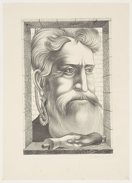 Old John Brown of Kansas, 1800-1859, Reuben Kadish (American, Chicago, Illinois 1913–1992 New York), Lithograph 