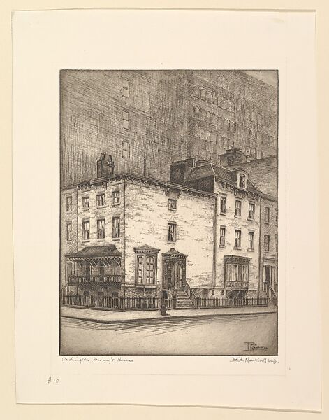 Washington Irving's House, Edith Nankivell (American, New York 1896–1962), Etching 