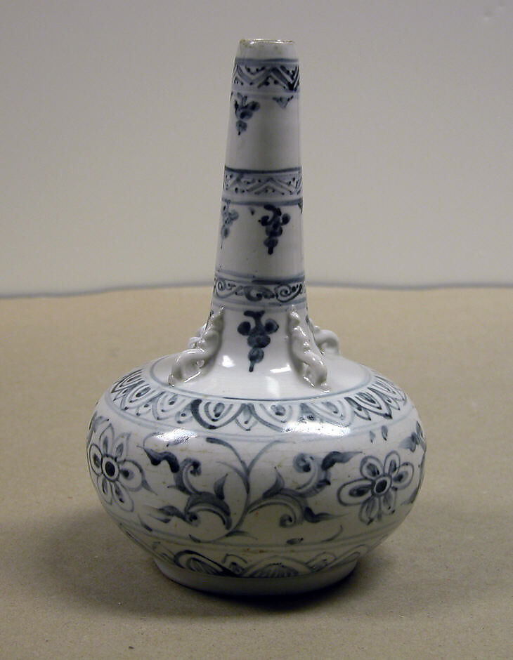 Vase, Stoneware with blue-grey cobalt underglaze, Vietnam 