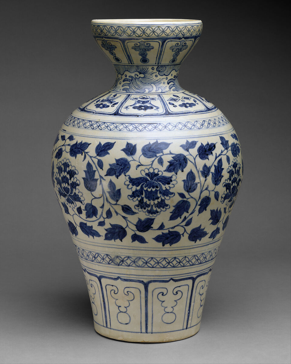 Meiping, Stoneware with underglaze cobalt blue decoration, Vietnam 