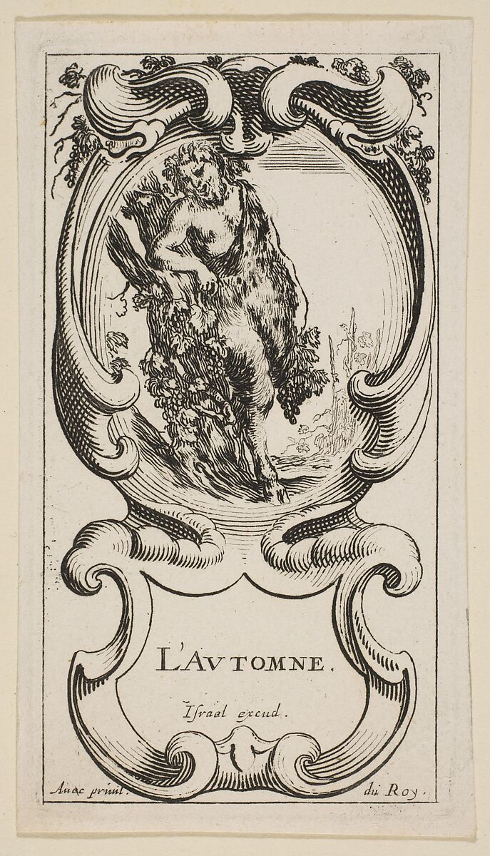 Fall (L'Automne), from 'The Four Seasons', Etched by Stefano della Bella (Italian, Florence 1610–1664 Florence), Etching 