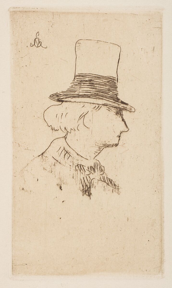 Edouard Manet | Portrait of Charles Baudelaire, in profile | The ...