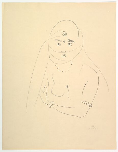Veiled Figure with Two Bracelets, Henri Matisse (French, Le Cateau-Cambrésis 1869–1954 Nice), Lithograph 