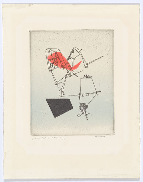 Untitled image for Le Grande Passage, Yves Tanguy (American (born France), Paris 1900–1955 Woodbury, Connecticut), Color etching 