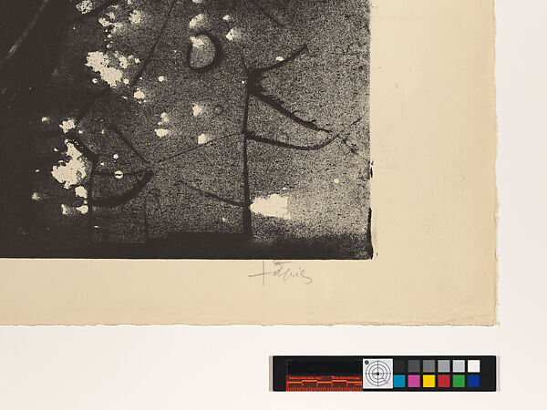 Untitled Abstraction, Antoni Tàpies (Spanish, 1923–2012), Lithograph