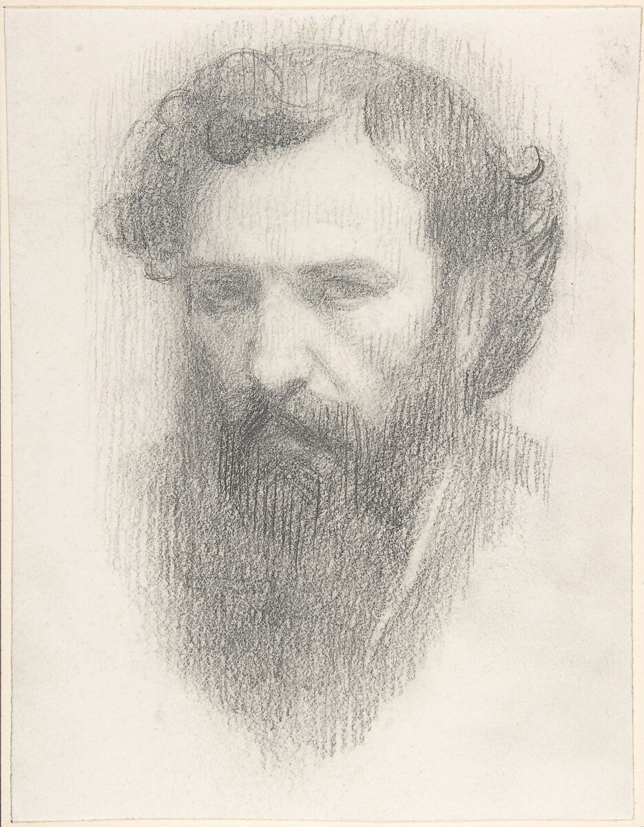 Self-Portrait, Alphonse Legros (French, Dijon 1837–1911 Watford, Hertfordshire), Graphite on wove paper