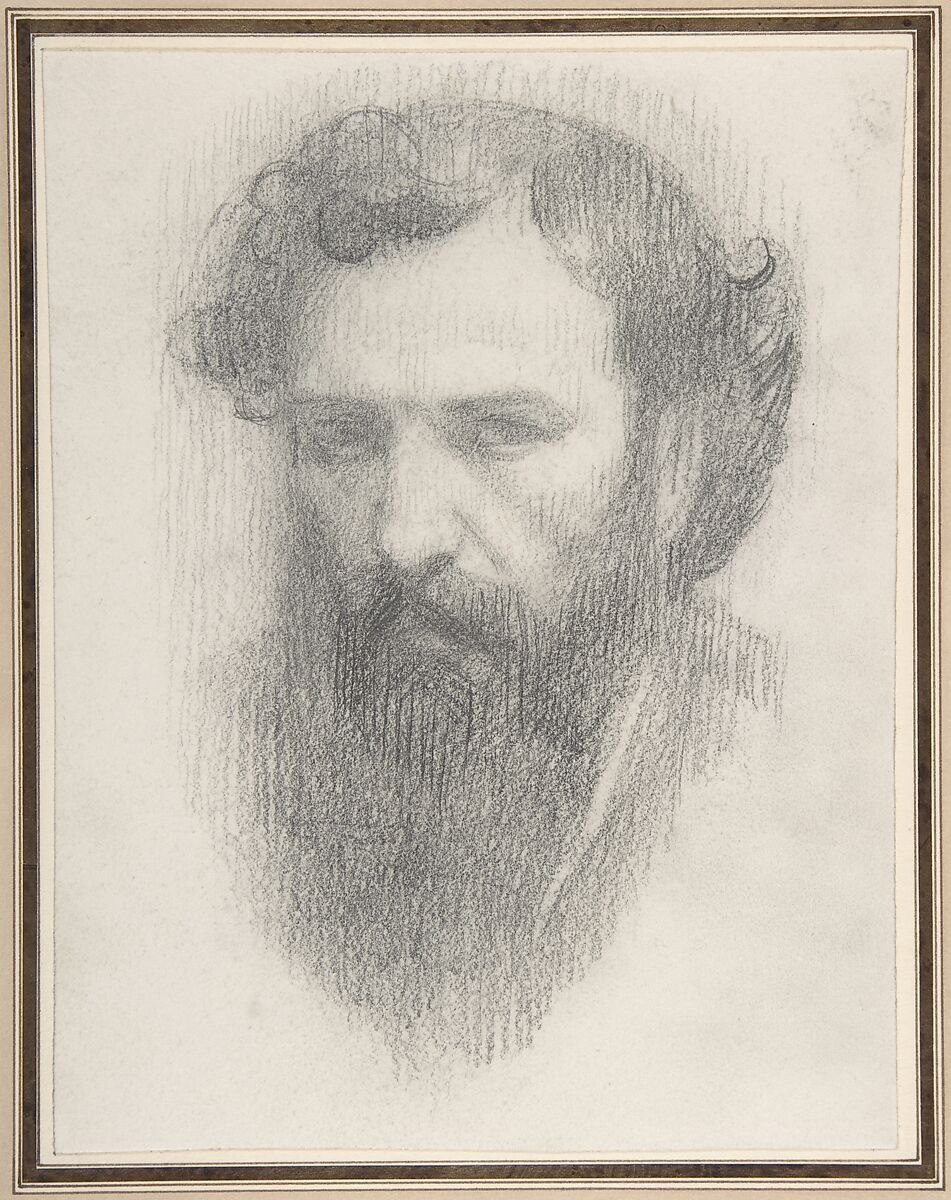 Self-Portrait, Alphonse Legros (French, Dijon 1837–1911 Watford, Hertfordshire), Graphite on wove paper 
