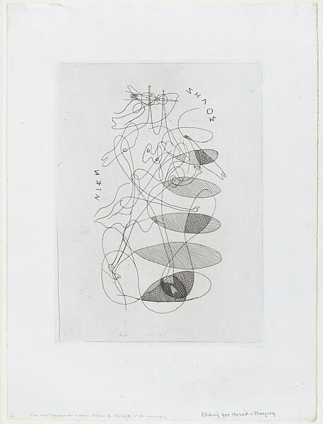 Illustration for Theogony by Hesiod, Georges Braque (French, Argenteuil 1882–1963 Paris), Etching 