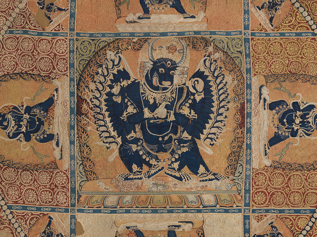 Vajrabhairava mandala, Silk tapestry (kesi), China