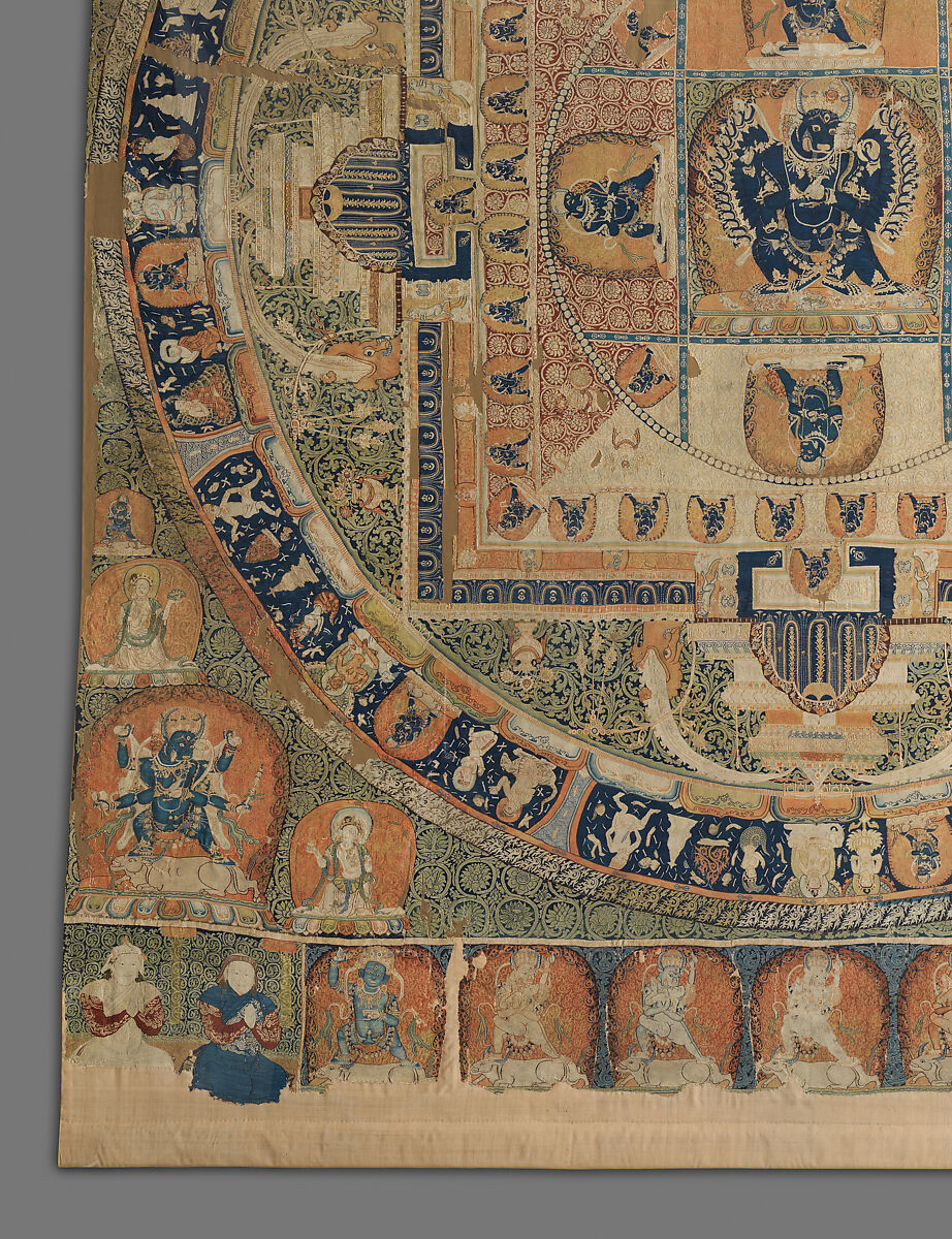 Vajrabhairava mandala, Silk tapestry (kesi), China