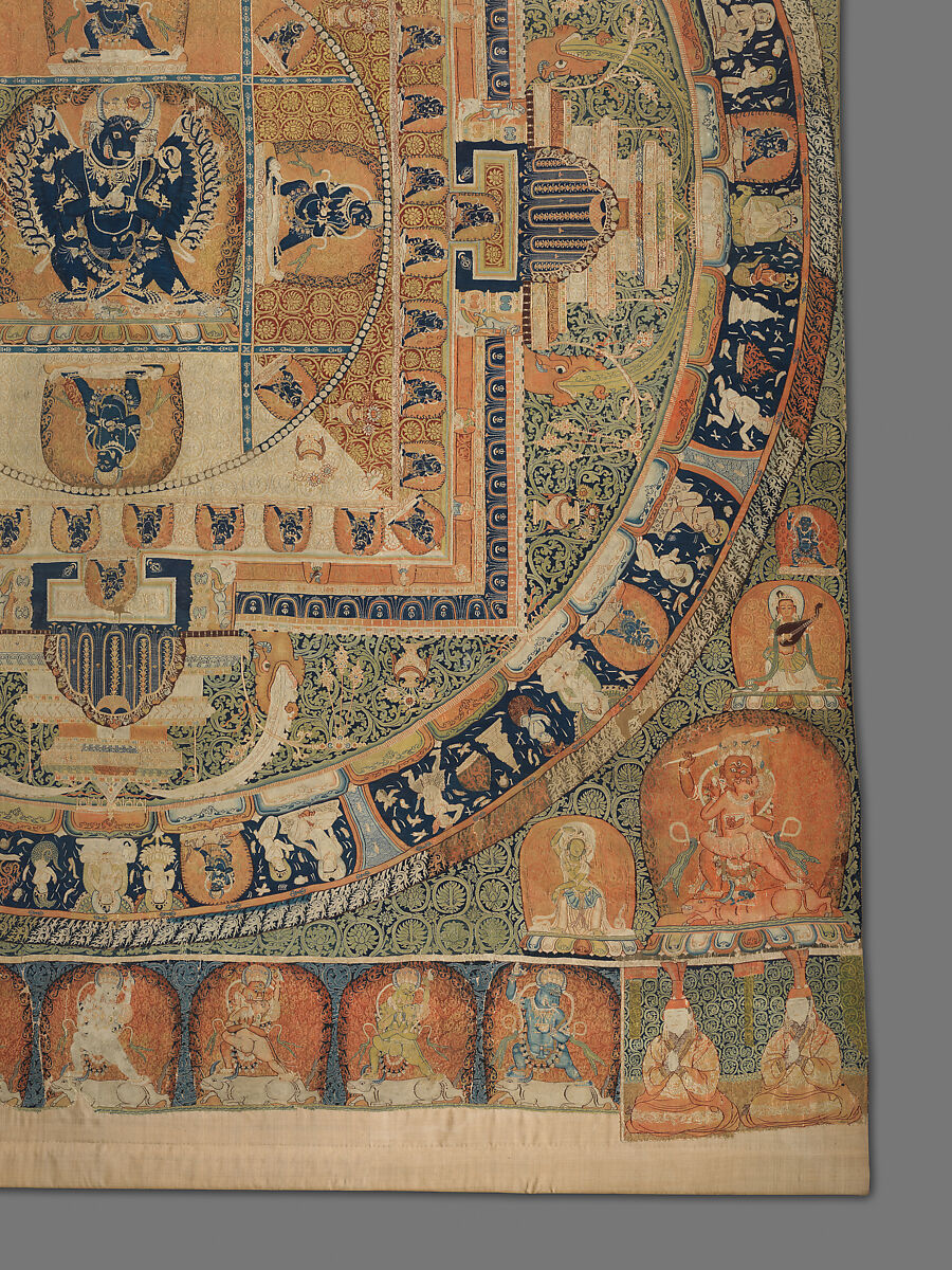 Vajrabhairava mandala, Silk tapestry (kesi), China