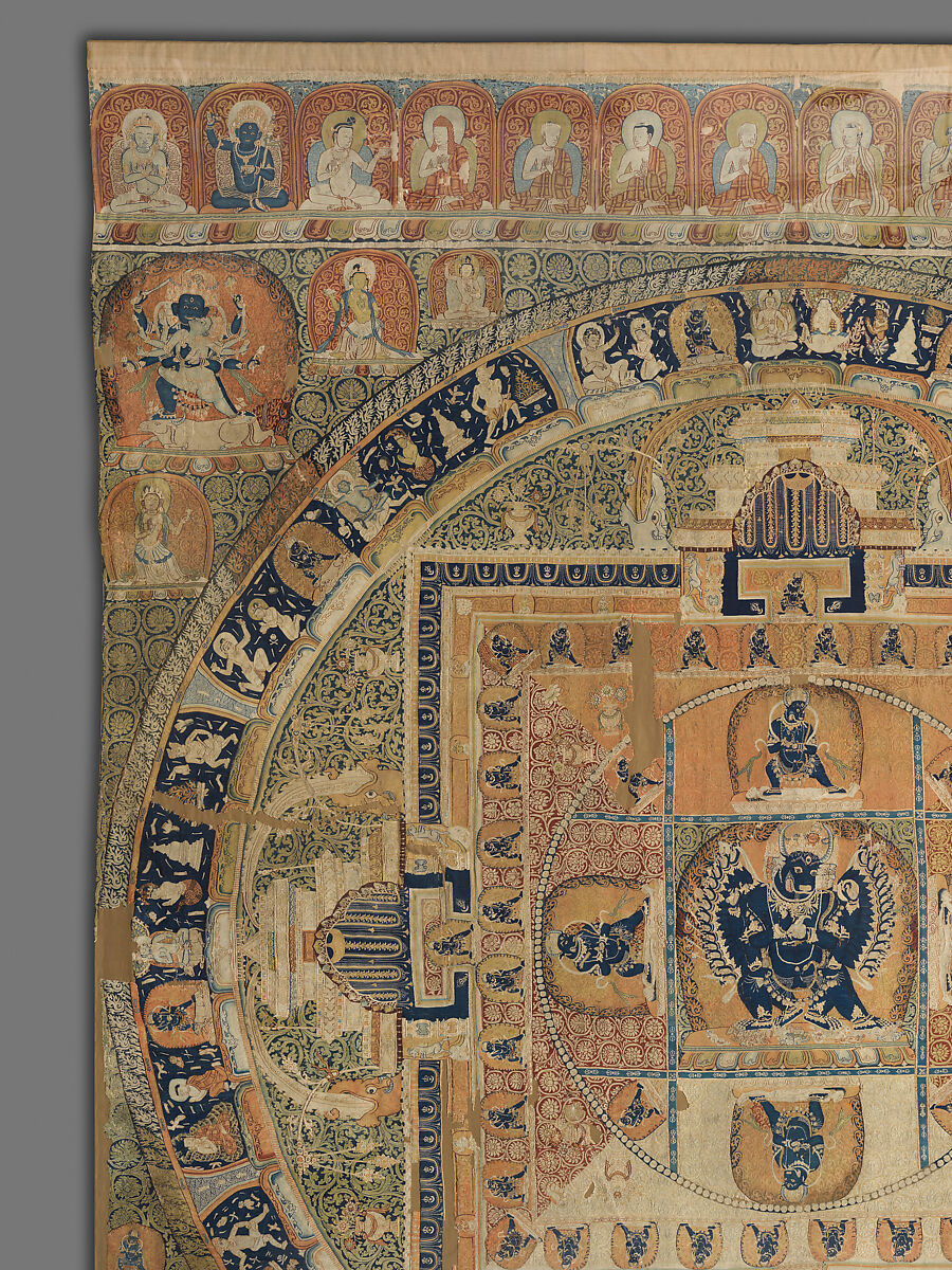 Vajrabhairava mandala, Silk tapestry (kesi), China