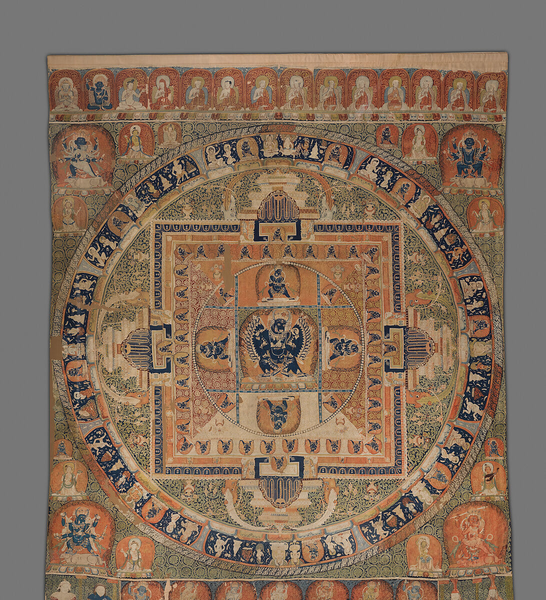 Vajrabhairava mandala, Silk tapestry (kesi), China