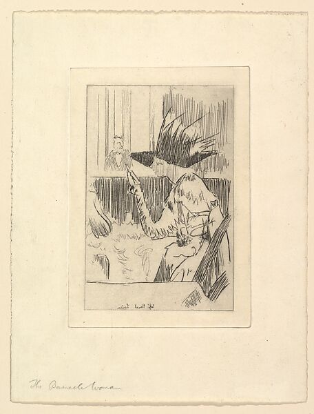 The Barnacle Girl, Walter Richard Sickert (British, Munich 1860–1942 Bathampton, Somerset), Etching; second state of two 