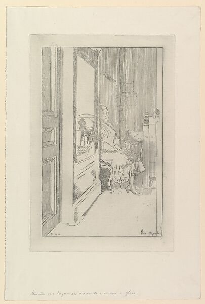 L'Armoire à glace (The Mirrored Wardrobe), Walter Richard Sickert (British, Munich 1860–1942 Bathampton, Somerset), Etching; first state 