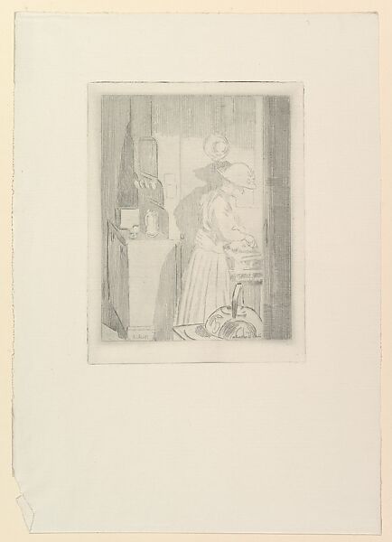 The Rasher, Walter Richard Sickert (British, Munich 1860–1942 Bathampton, Somerset), Etching; between first and second states of two 