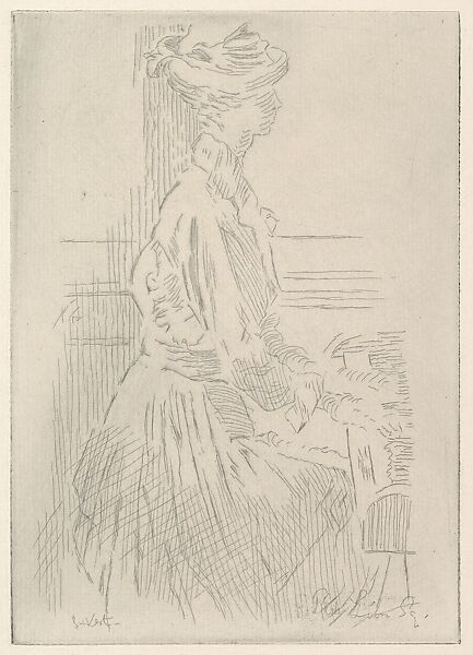 Kitty K., Red Lion Square (The Large Plate), Walter Richard Sickert (British, Munich 1860–1942 Bathampton, Somerset), Etching; first state of two 