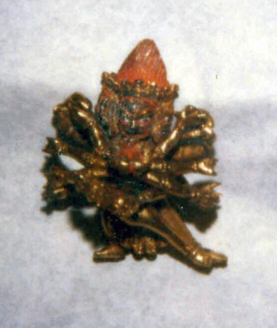 Mahakala with Shakti, Gold with enamel, Nepal (Kathmandu Valley) 