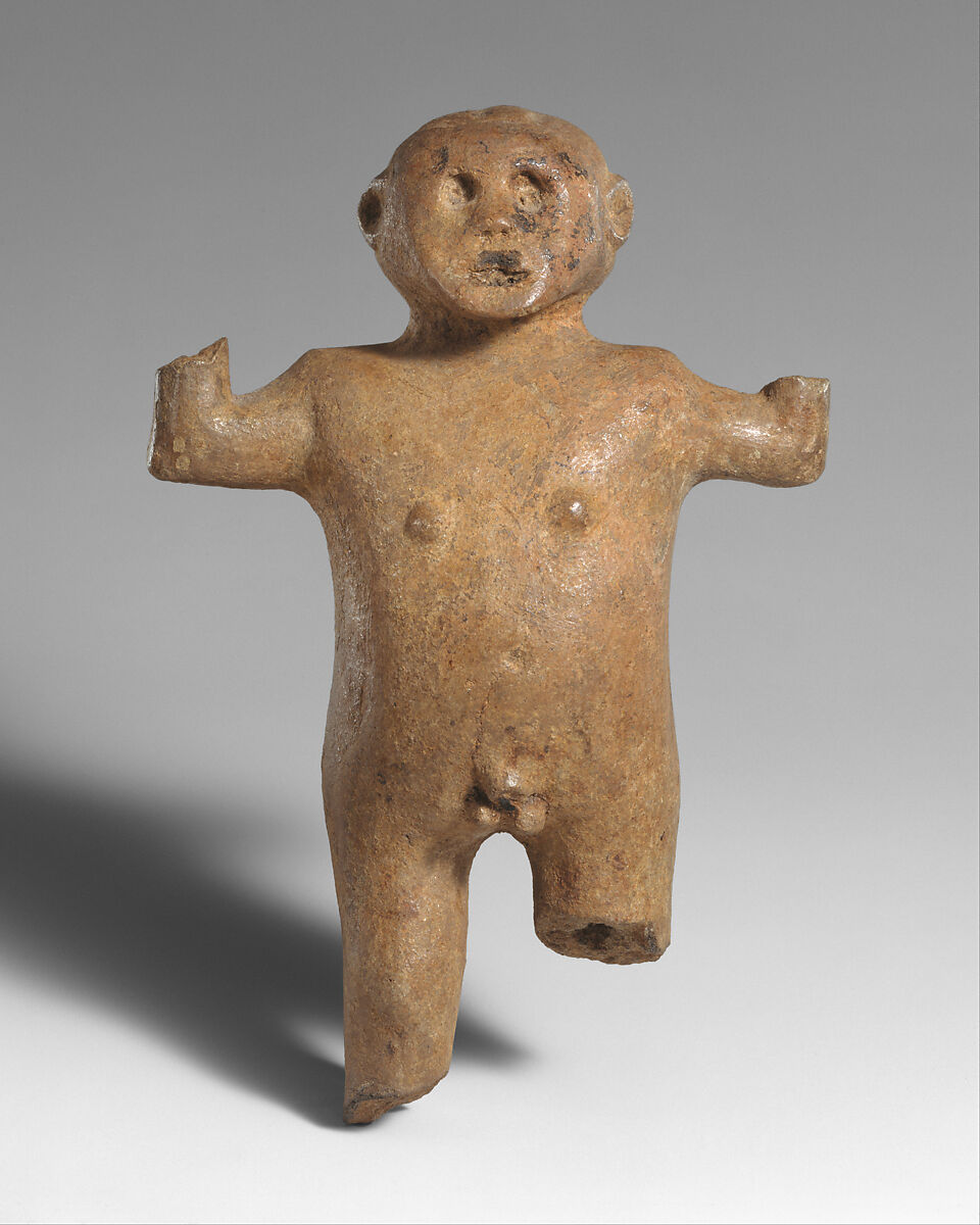 Standing Male Figure, Earthenware, Indonesia (Java, Lumajang, Pasiran) 