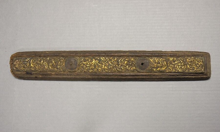 Pair of Manuscript Covers, Wood with repoussé gilt copper and color , Nepal (Kathmandu Valley)