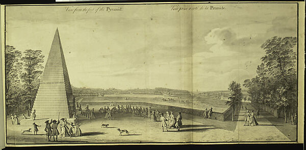 View from the foot of the Pyramid at Stowe, Buckinghamshire