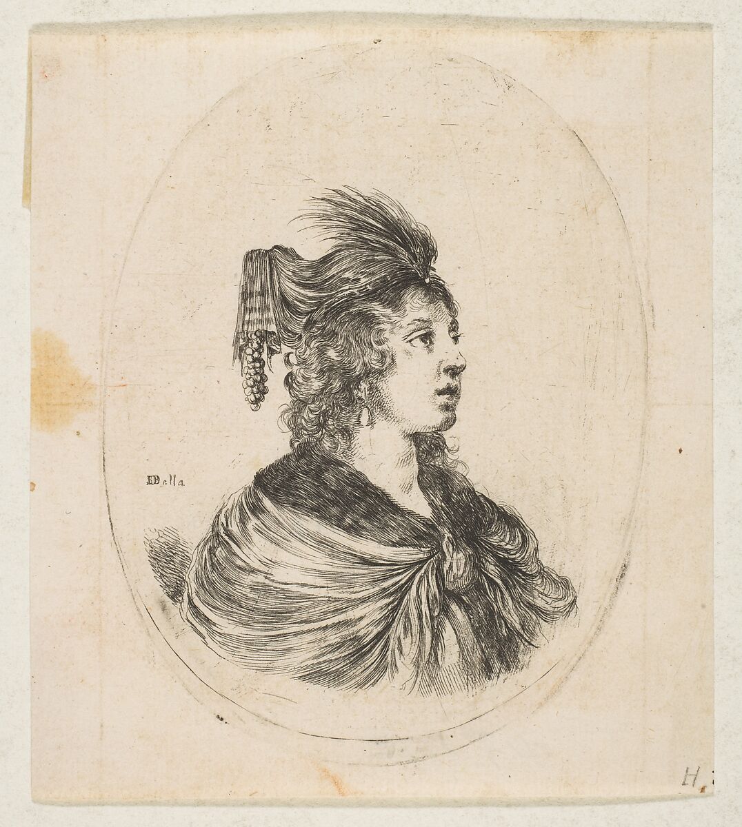 Etched by Stefano della Bella | Woman coiffed as a sultana, from ...