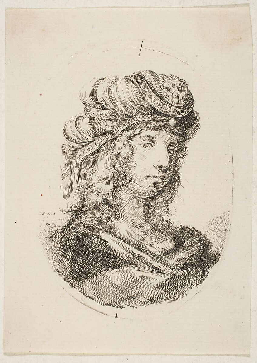 Etched by Stefano della Bella | Sultan wearing a fur and a turban, from ...