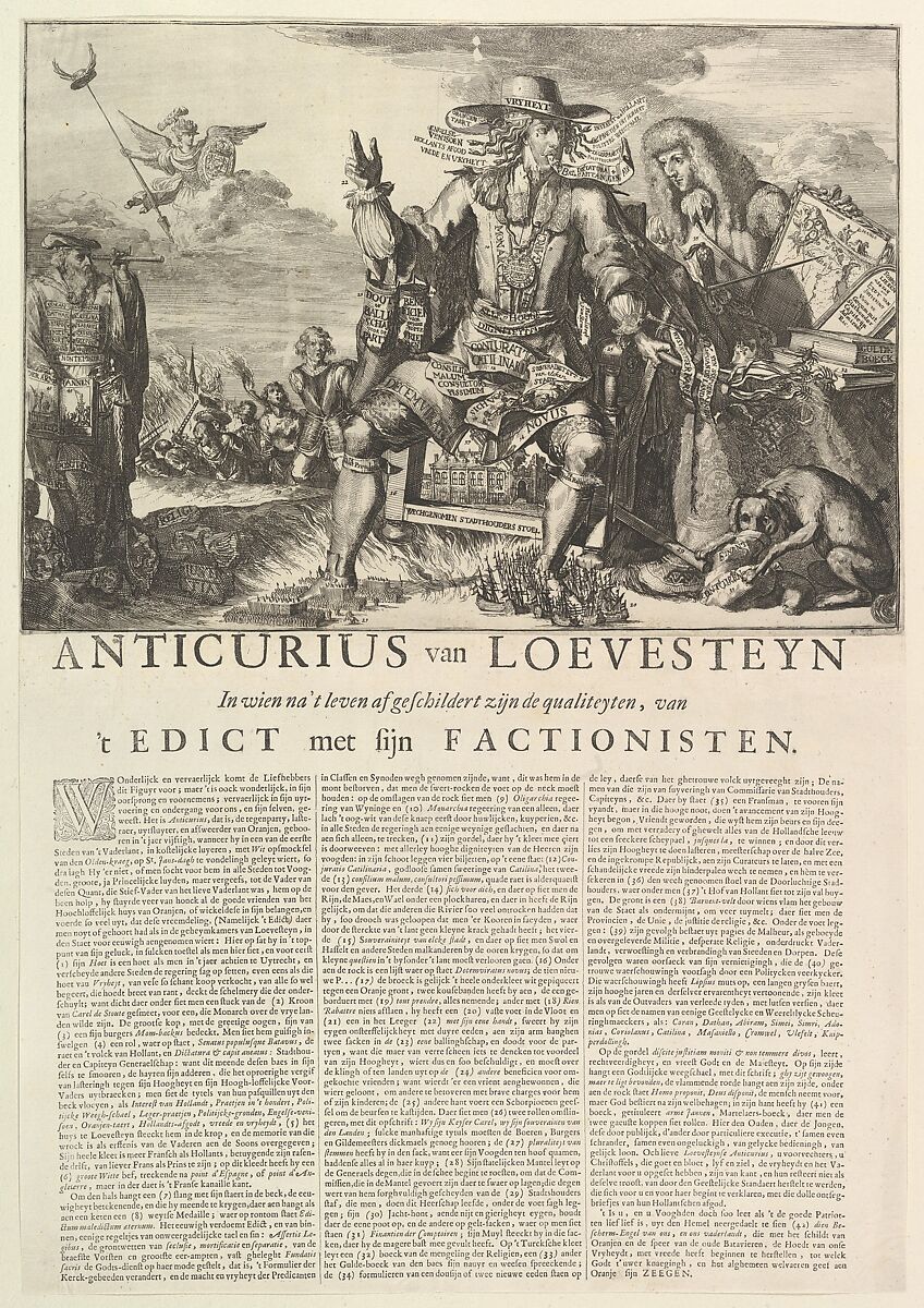 Anticurius van Loevesteyn, Romeyn de Hooghe (Dutch, Amsterdam 1645–1708 Haarlem), Etching 