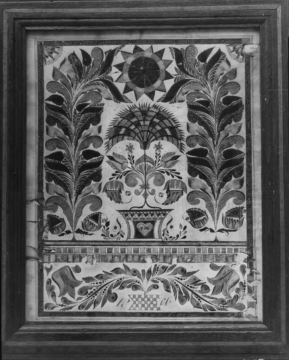 Flyleaf, Ink on paper, American