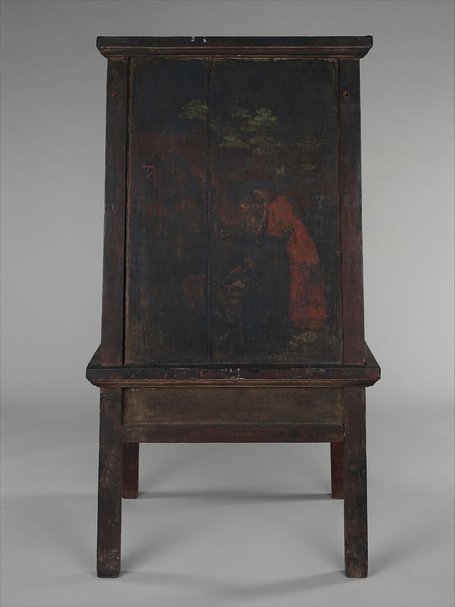 Manuscript Storage Cabinet, Wood with gold and lacquer, Thailand (Bangkok)