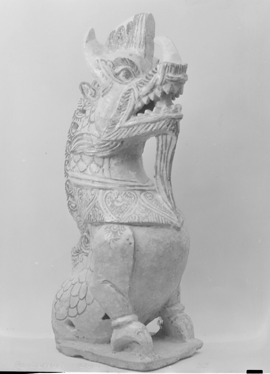 Roof Tile in the Form of a Dragon, Ceramic, Thailand 