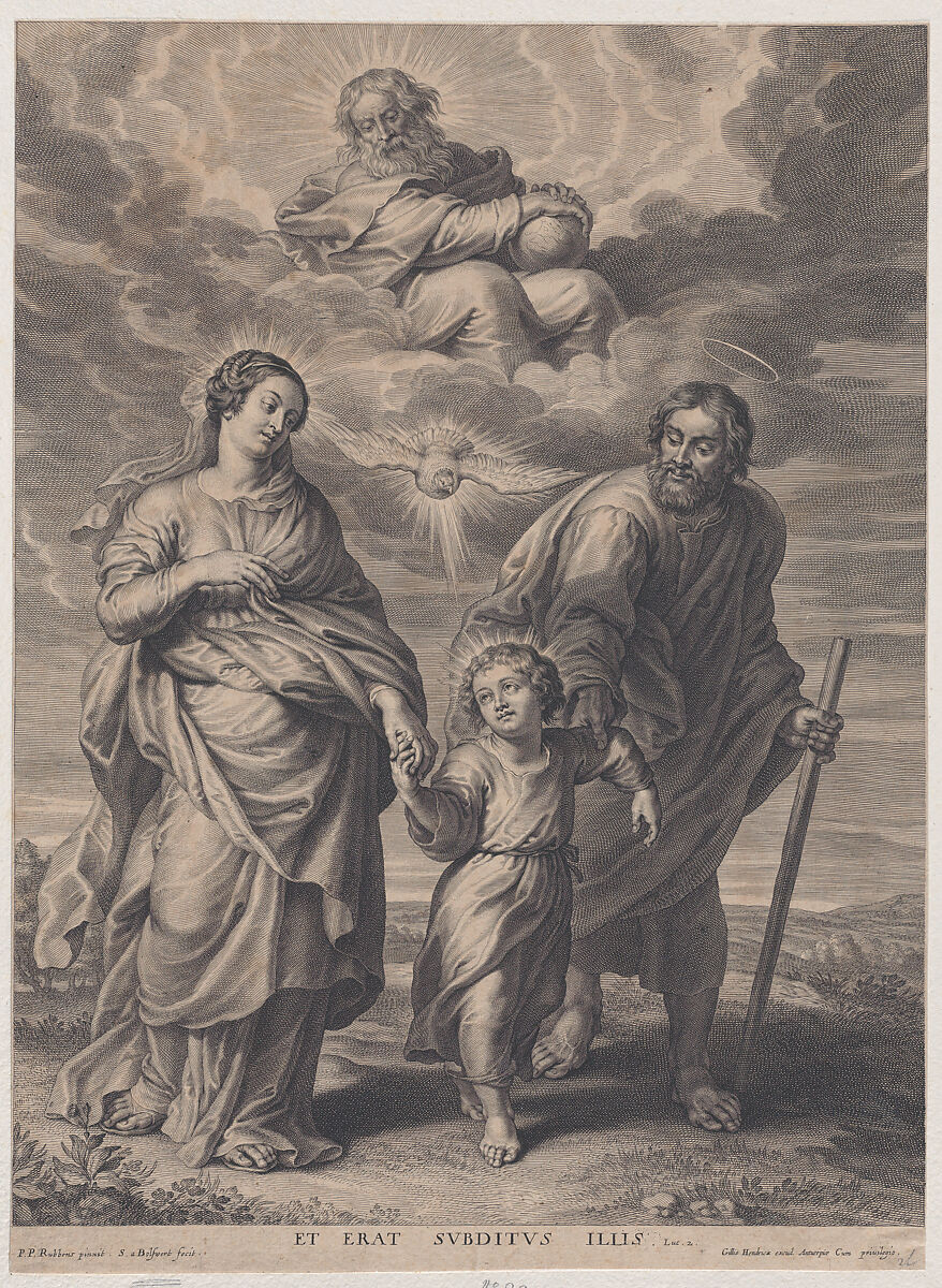 The Return from Egypt, Schelte Adams à Bolswert (Dutch, Bolsward 1581–1659 Antwerp), Engraving 