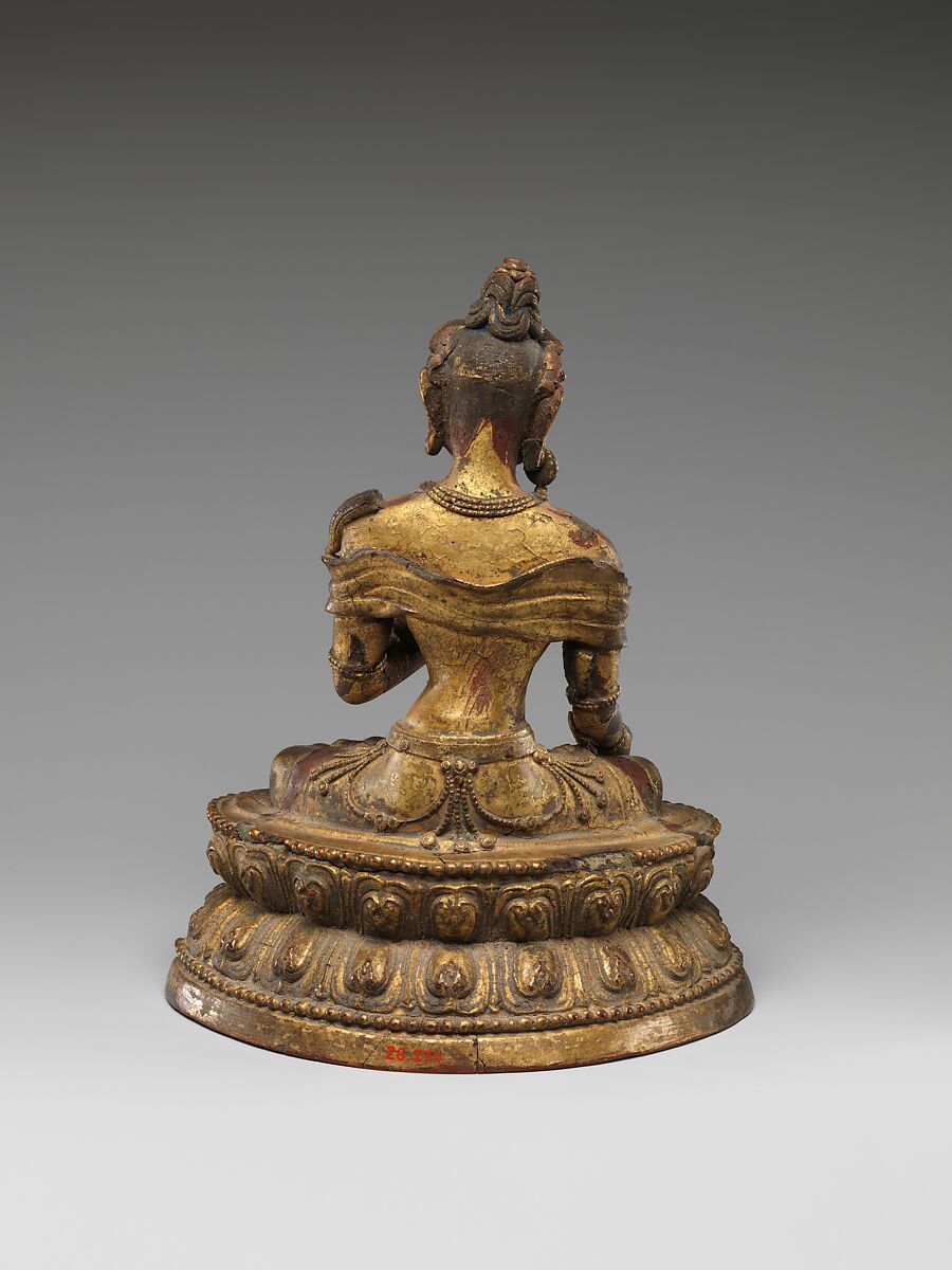 Seated Tara, Dry lacquer, Tibet