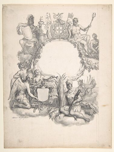 Design for a Frontispiece with an Allegory of Brazil