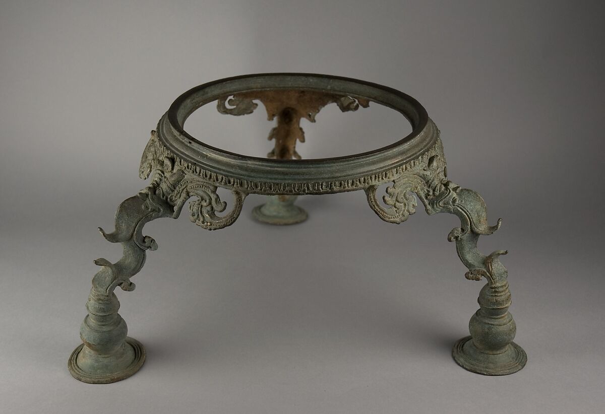 Ritual Tripod Support, Bronze, Sri Lanka
