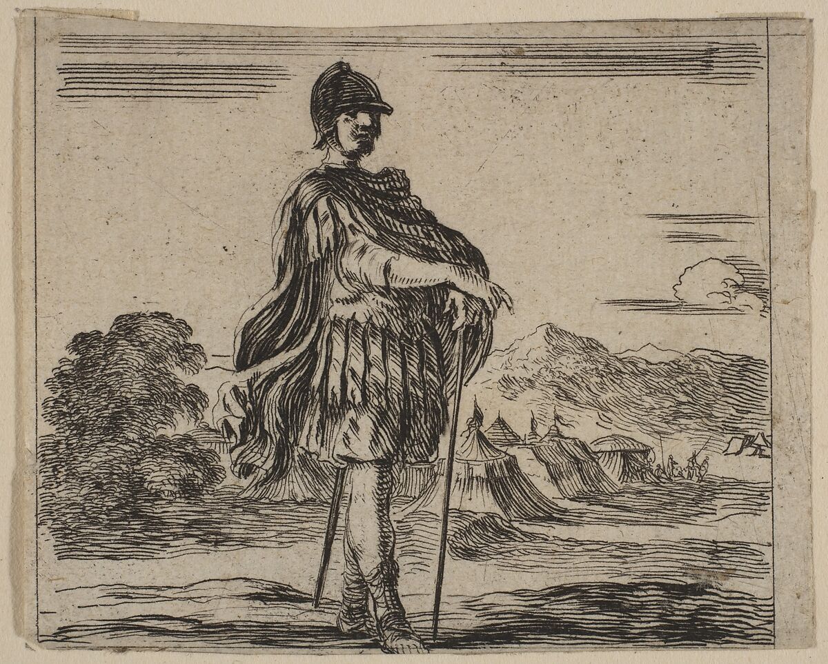 Mars, from 'Game of Mythology' (Jeu de la Mythologie), Etched by Stefano della Bella (Italian, Florence 1610–1664 Florence), Etching; first state of five 