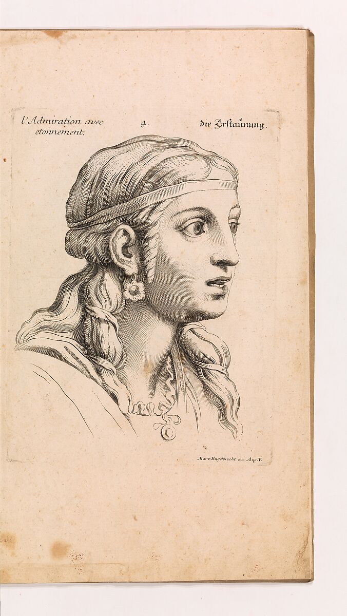 Expressions des passions de l'Ame, Charles Le Brun (French, Paris 1619–1690 Paris), Illustrations: engraving