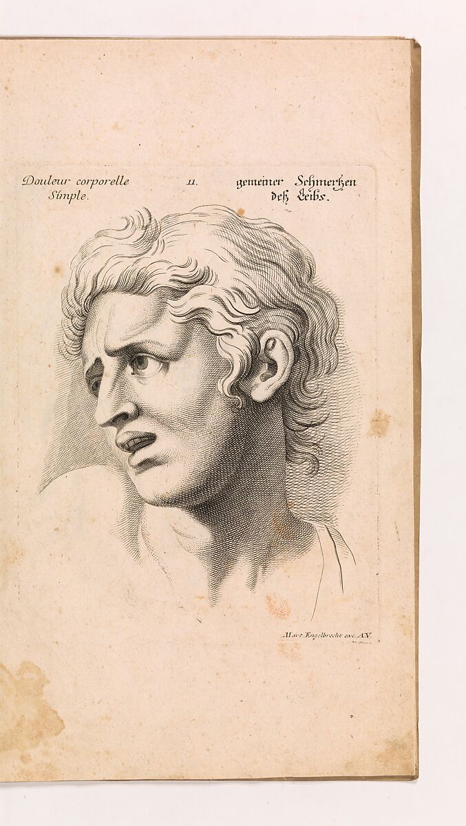 Expressions des passions de l'Ame, Charles Le Brun (French, Paris 1619–1690 Paris), Illustrations: engraving