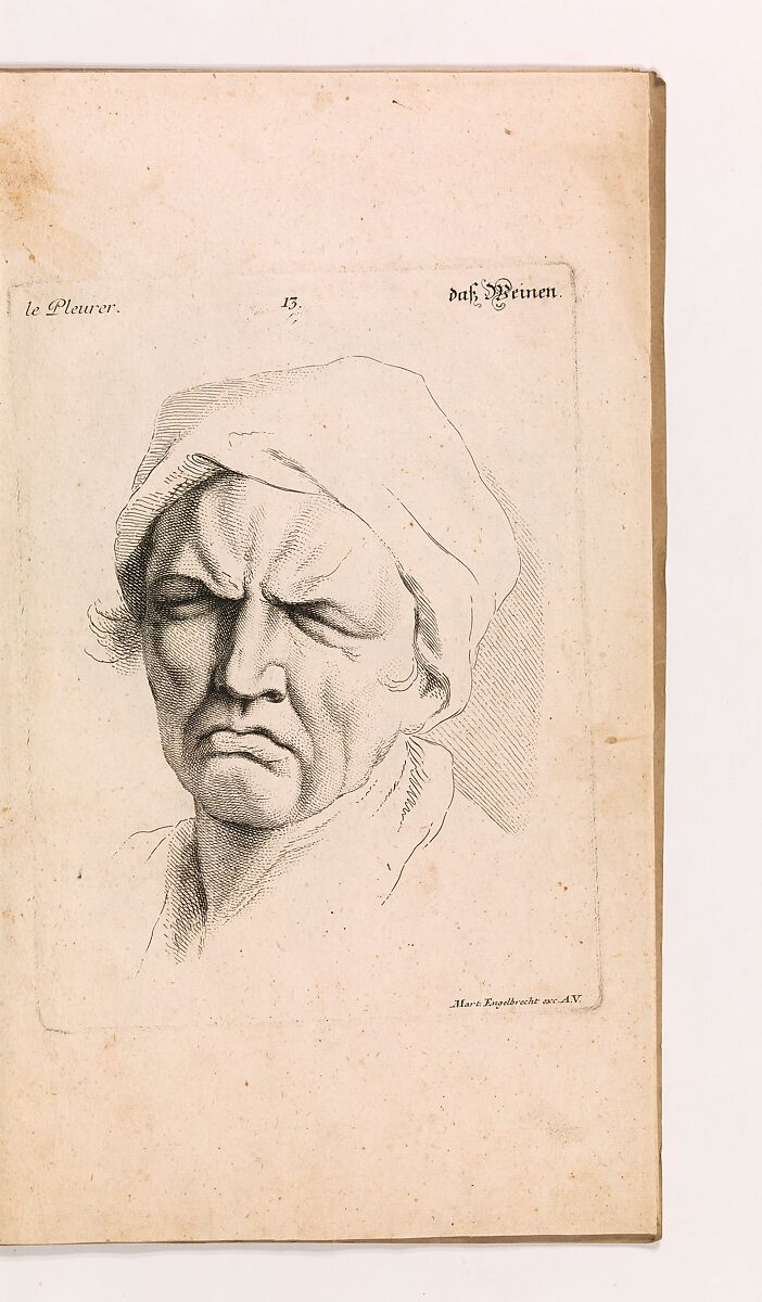 Expressions des passions de l'Ame, Charles Le Brun (French, Paris 1619–1690 Paris), Illustrations: engraving