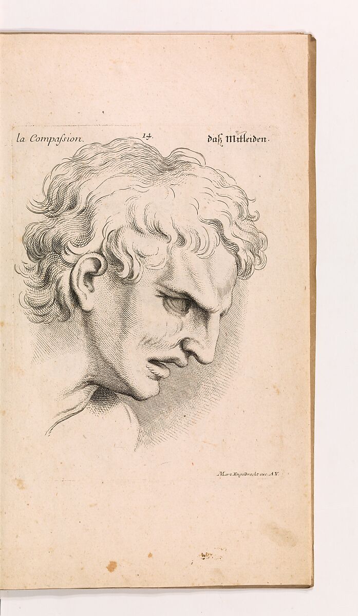Expressions des passions de l'Ame, Charles Le Brun (French, Paris 1619–1690 Paris), Illustrations: engraving