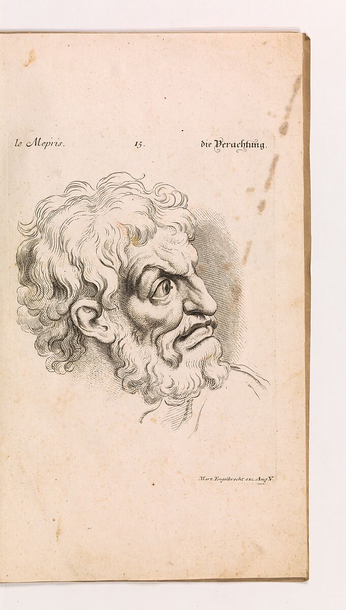 Expressions des passions de l'Ame, Charles Le Brun (French, Paris 1619–1690 Paris), Illustrations: engraving