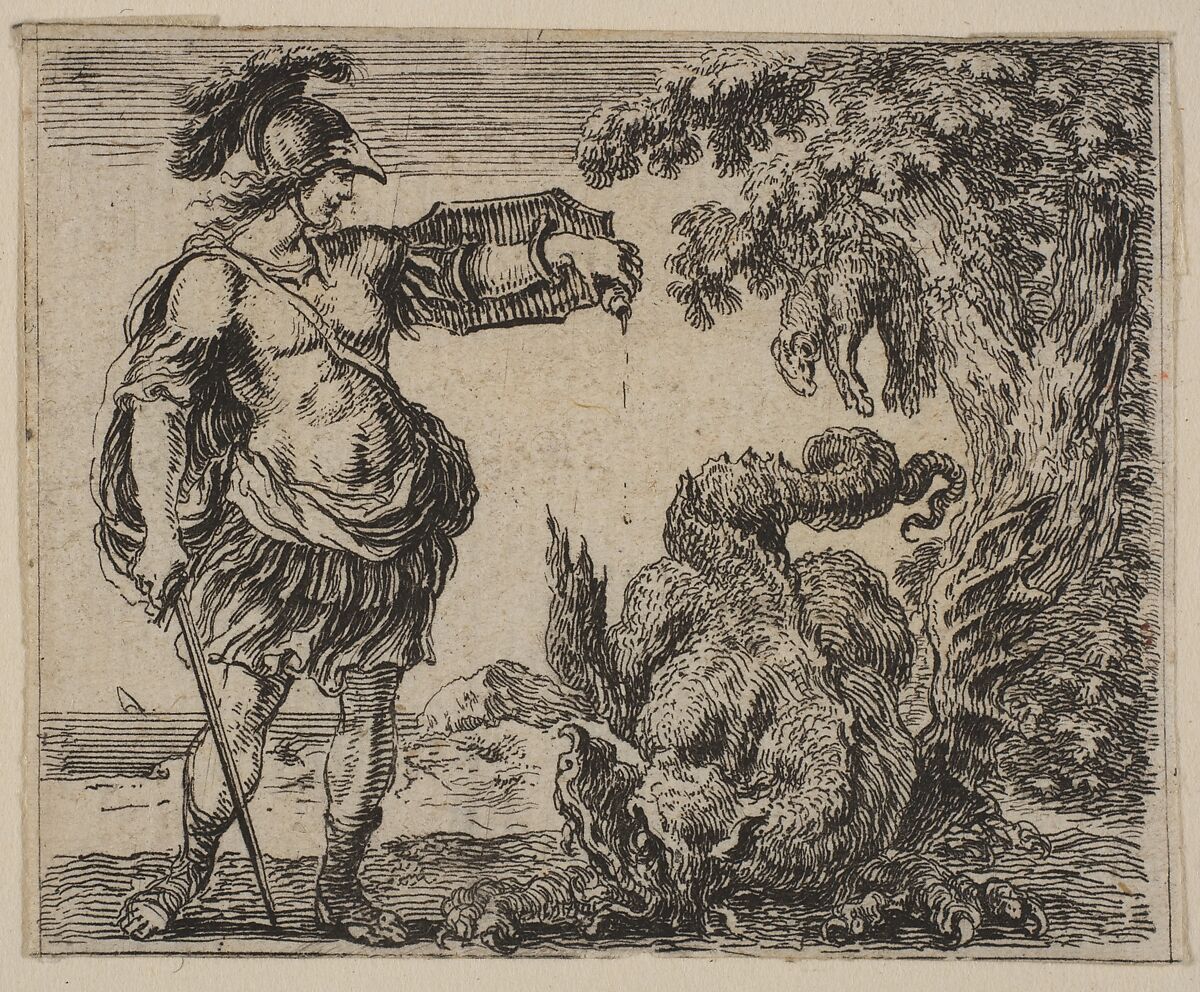 Jason, from 'Game of Mythology' (Jeu de la Mythologie), Etched by Stefano della Bella (Italian, Florence 1610–1664 Florence), Etching; first state of five 