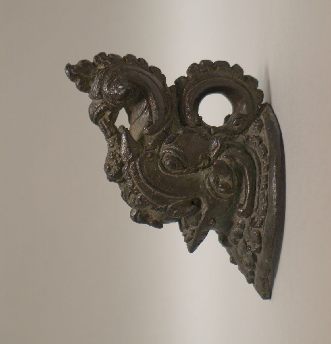 Makara-Shaped Handle, Bronze, Indonesia (Java) 