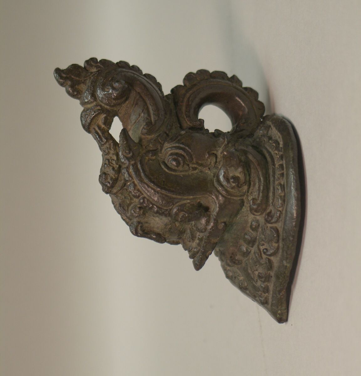 Makara-Shaped Handle, Bronze, Indonesia (Java)