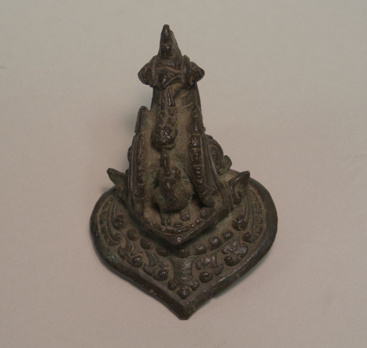 Makara-Shaped Handle, Bronze, Indonesia (Java)