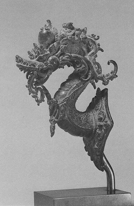 Naga Spout from a Holy-Water Vessel, Bronze, Indonesia (Java) 