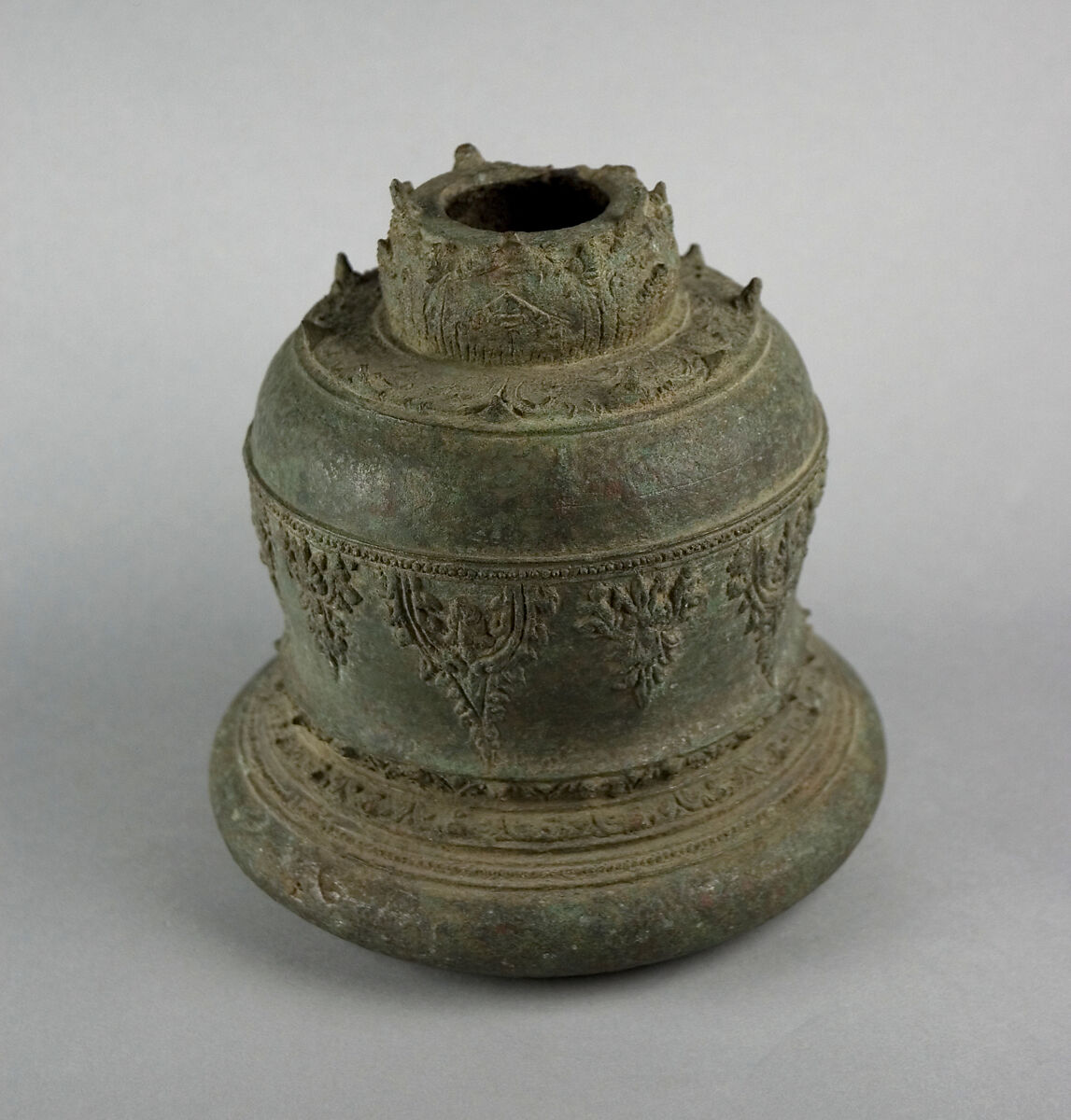 Decorated Base of Bell, Bronze, Indonesia (Java)