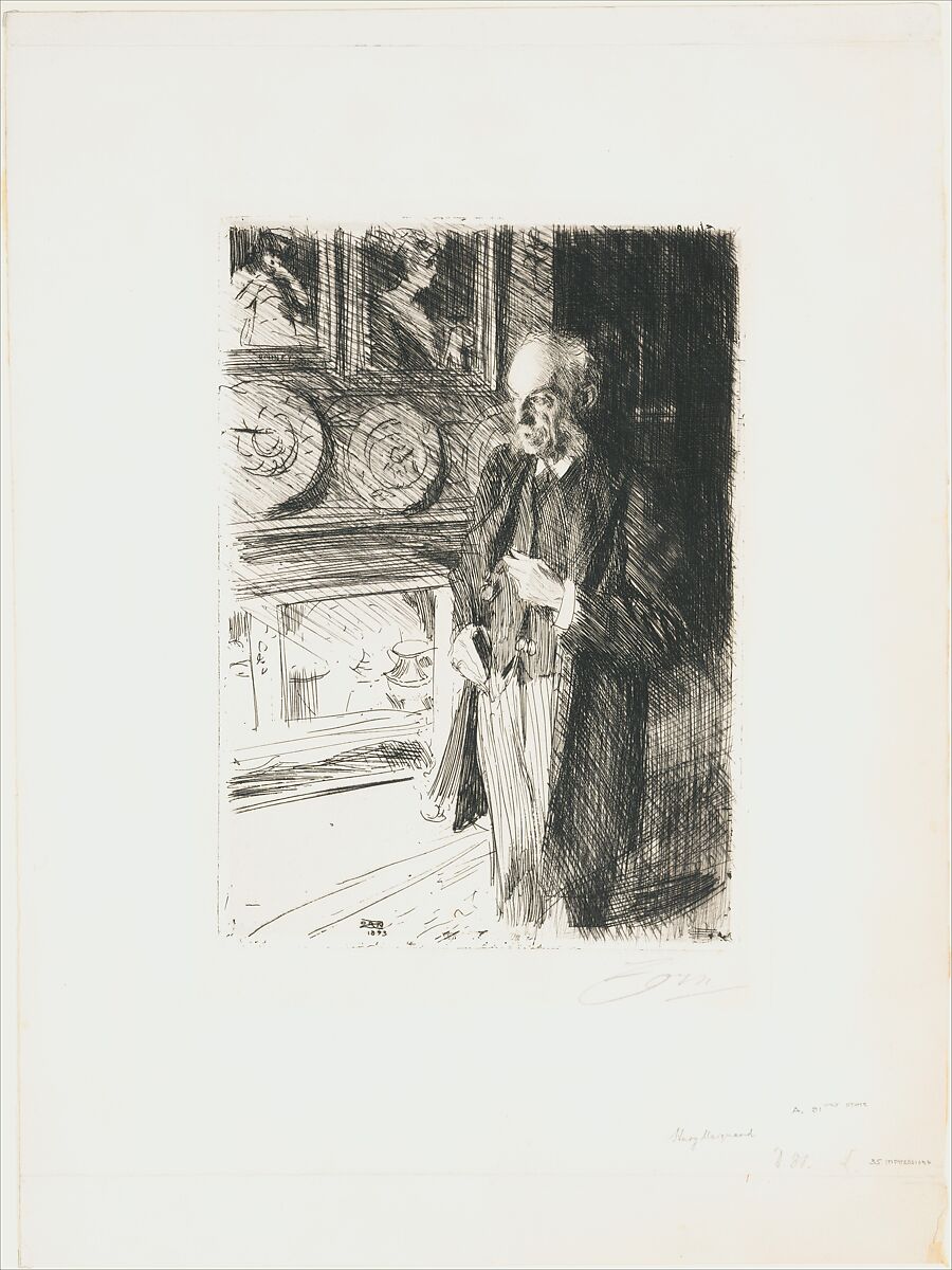 Henry Marquand, Anders Zorn (Swedish, Mora 1860–1920 Mora), Etching; only state 