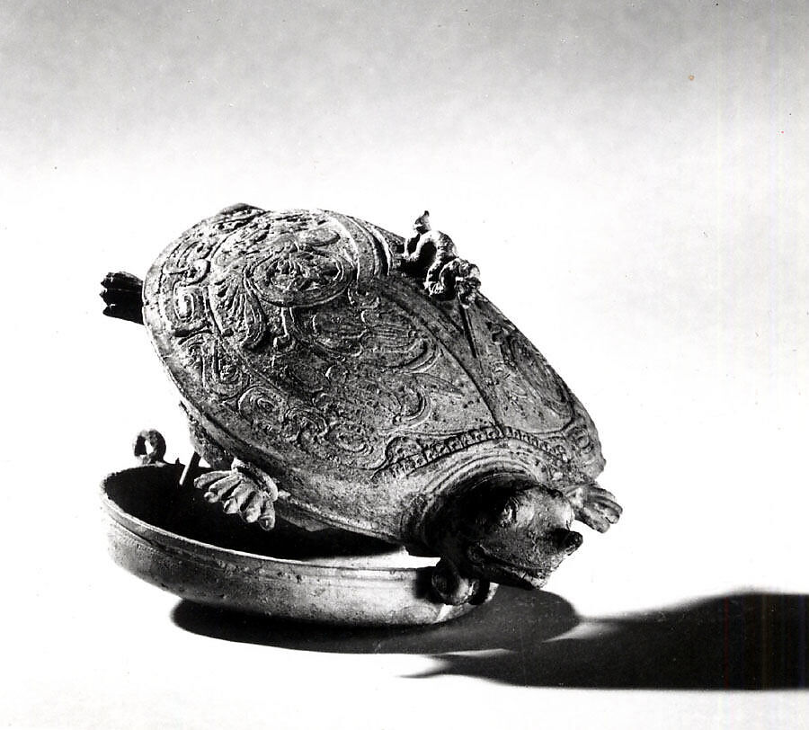 Hinged Box in the Form of a Tortoise, Bronze, Indonesia (Java)