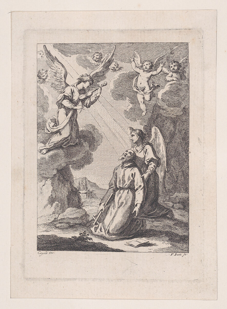 St. Francis of Assisi, Francesco Bartolozzi (Italian, Florence 1728–1815 Lisbon), Etching and engraving 